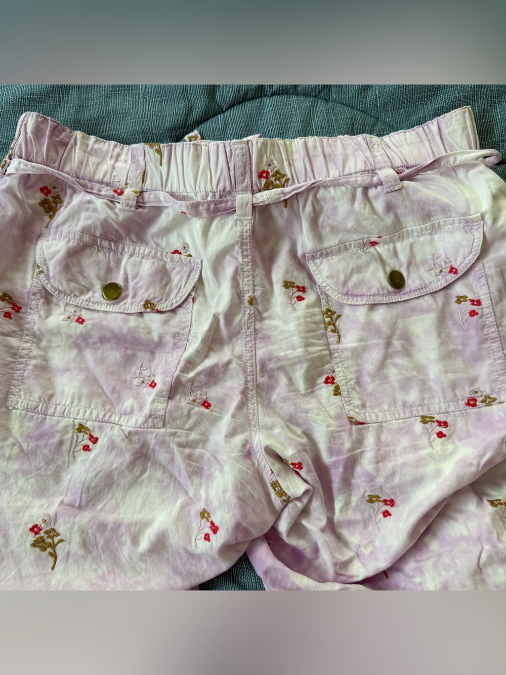 Anthropologie Pilcro Ditsy Tie-Dye Parachute Pants - Picture 6 of 10